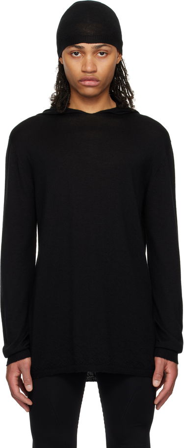 Mikina Rick Owens Rick Owens Hollywood Oversized Long Sleeve Hoodie Čierna | RU01E5623 WS, 0