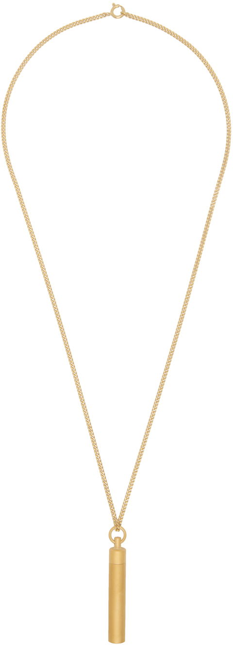 Náhrdelník VETEMENTS Vetements Powder Capsule Pendant Necklace Žltá | UE63NE200G, 0