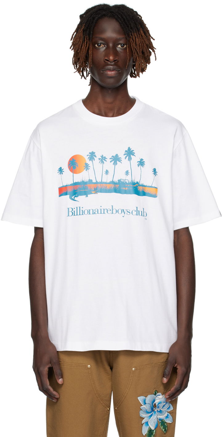 Tričko BILLIONAIRE BOYS CLUB Printed Biela | B23249, 0