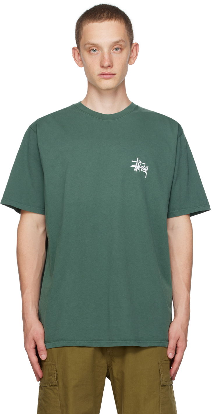 Tričko Stüssy Pigment-Dyed Zelené | 1904879, 0