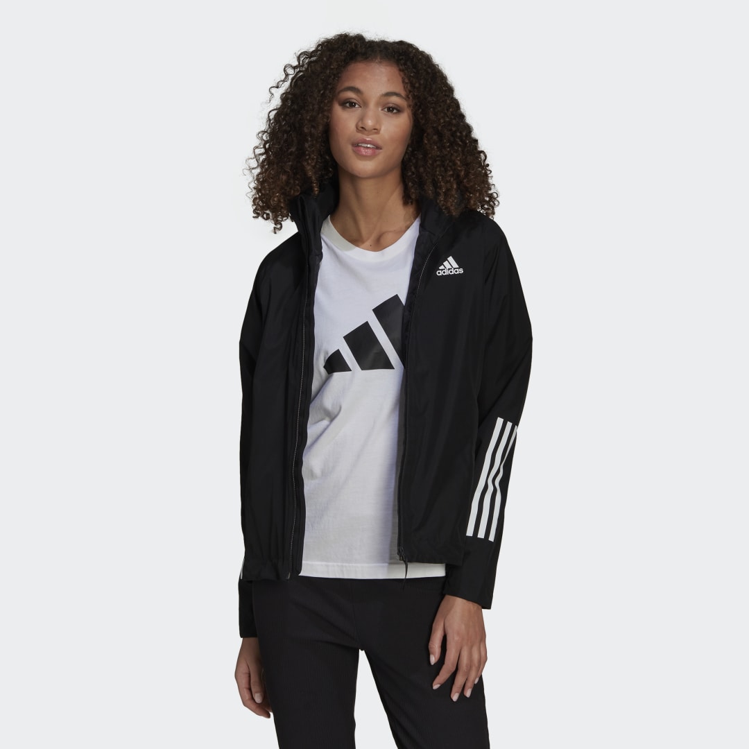 Bunda adidas Originals BSC 3-Stripes RAIN.RDY Jacket Čierna | H65759, 0