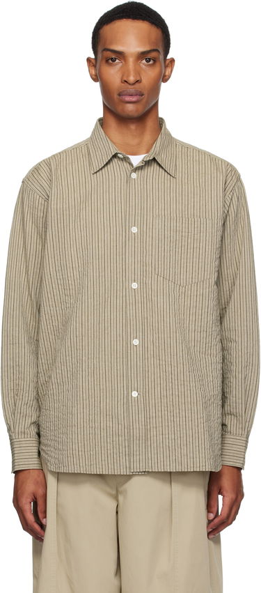 Košeľa NORSE PROJECTS Norse Projects Oversized Striped Shirt Béžová | N40-0828, 0