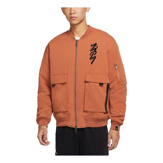 Bomber bunda Jordan Jordan Zion Flight Aviator Padded Jacket Oranžová | DJ5868-246, 0