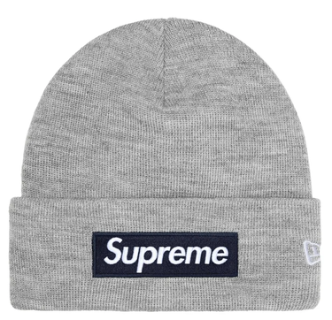 Kulicha Supreme Supreme New Era Box Logo Beanie Šedá | FW25BN5 HEATHER GREY, 0
