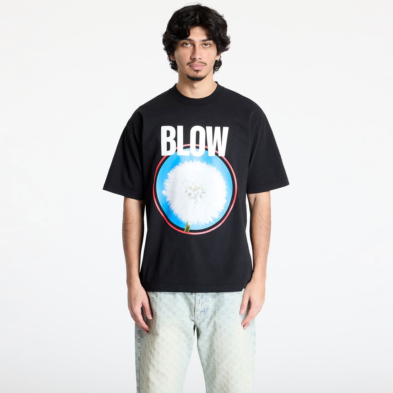 Tričko Pleasures PLEASURES Blow T-Shirt Čierna | P25SP054 BLACK, 0