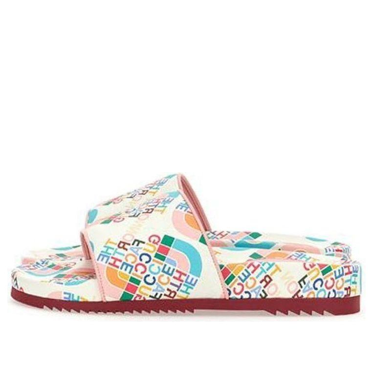Tenisky a topánky Gucci The North Face Collaboration Print Leather Slides Biela | 685635-CPDH0-5880