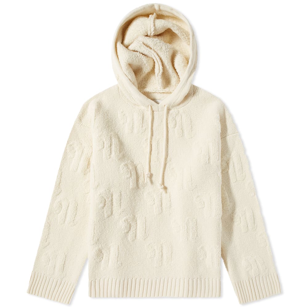 Camal Monogram Wool Fleece Hoody