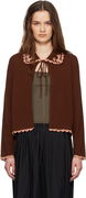 Bode Rookie Embroidered Scalloped Cardigan