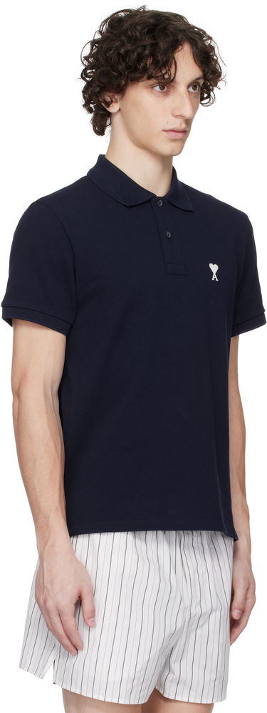Polo tričko AMI Cotton Ami de Coeur Polo Navy | HPL060.760, 1