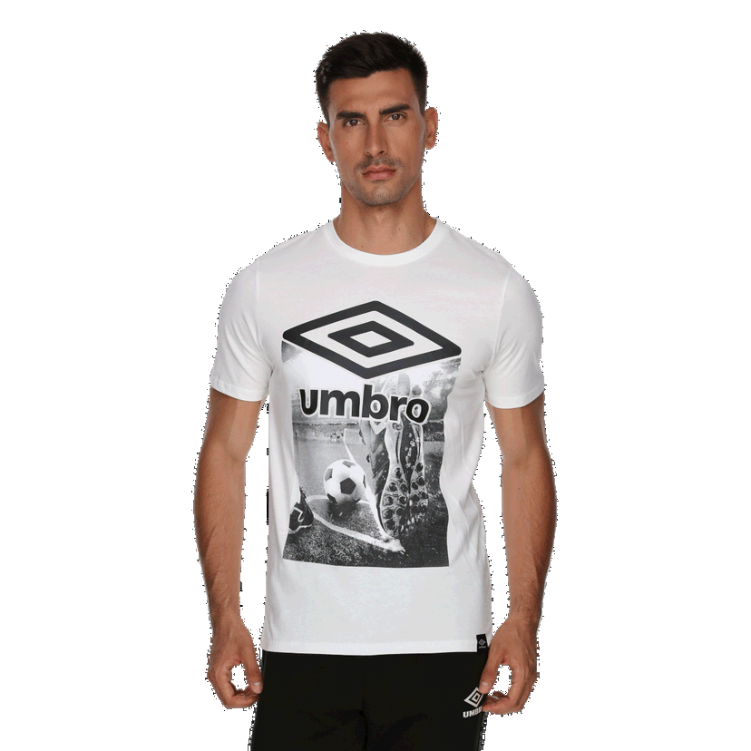 Tričko Umbro Corner Football Graphic T-Shirt Biela | UMA243M802-10