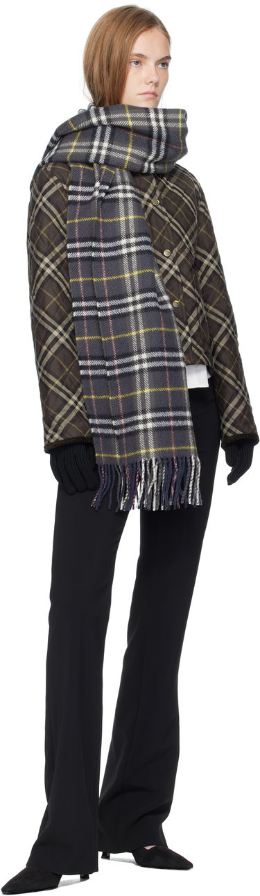 Šál Burberry Burberry British Wool Check Scarf Navy | 8109460, 1