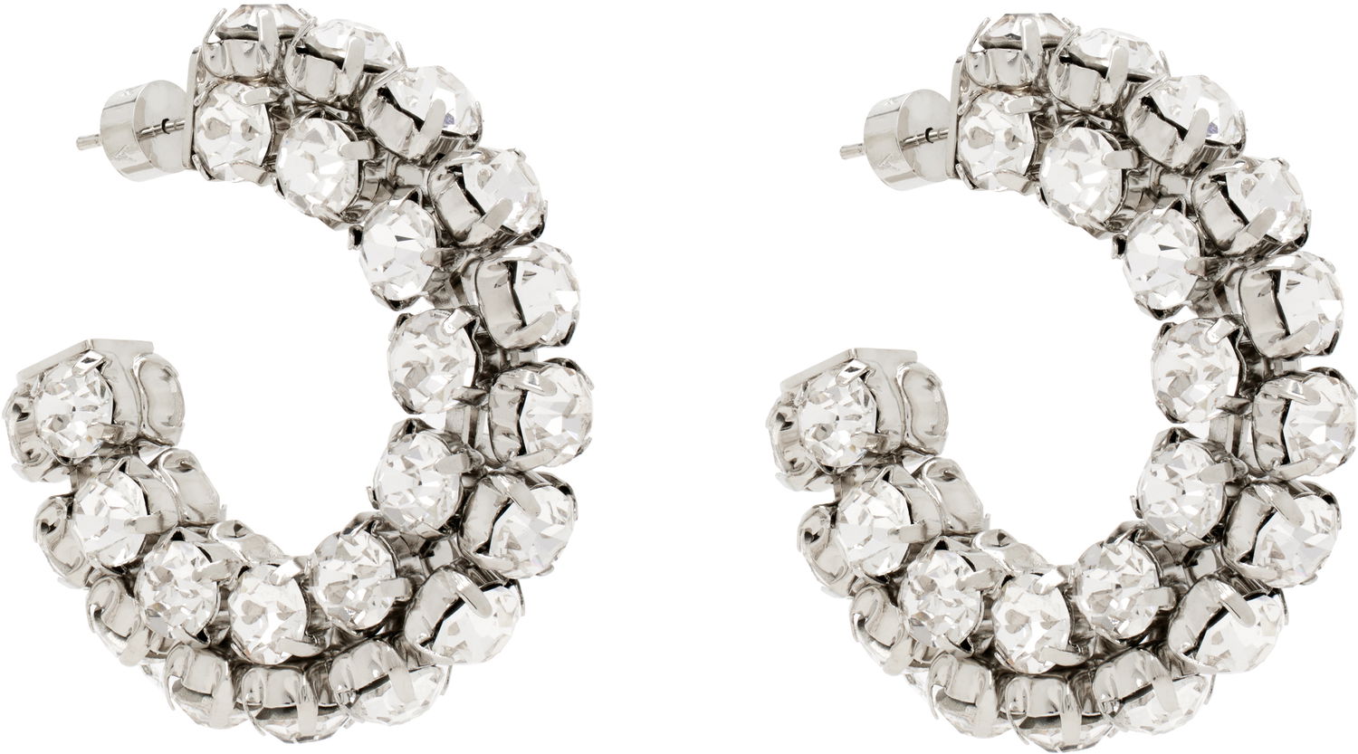 Náušnice Area AREA Small Crystal Hoop Earrings Metalická | 0000JW0015OT01, 1