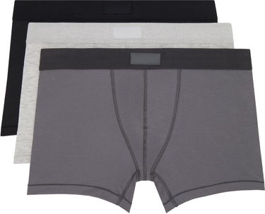 Boxerky SKIMS SKIMS Cotton Boxer Briefs - 3 Pack Šedá | BO-BBR-5634M-HEATHER MULTI, 0