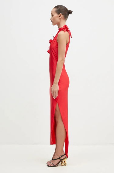 Šaty Coperni Flower Detail Maxi Dress Hnedá | COPR44545, 4