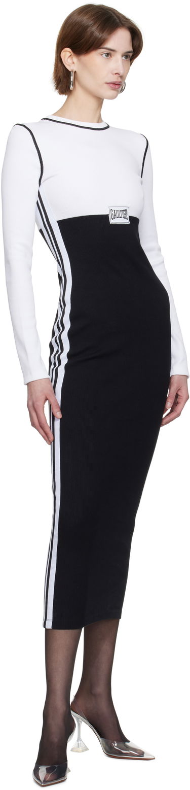 Šaty Jean Paul Gaultier Jean Paul Gaultier Color-Block Maxi Dress Čierna | 25/33-F-RO343P-J080-0100, 3