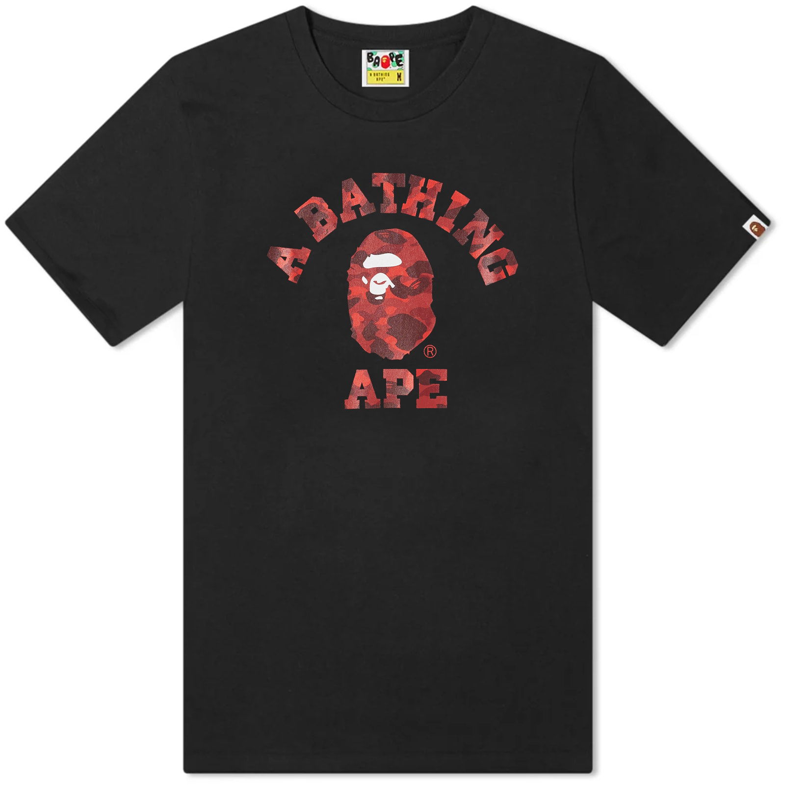 Colour Camo College T-Shirt Black/Red