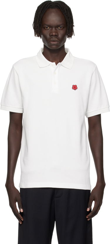 Polo tričko KENZO Kenzo Paris 'Boke Flower' Slim Fit Polo Biela | FF65PO1534PU, 0