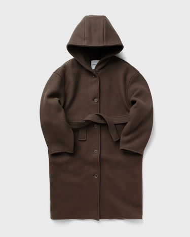 Kabáty Samsoe Samsoe Hooded Belted Coat Hnedá | F23300183, 0
