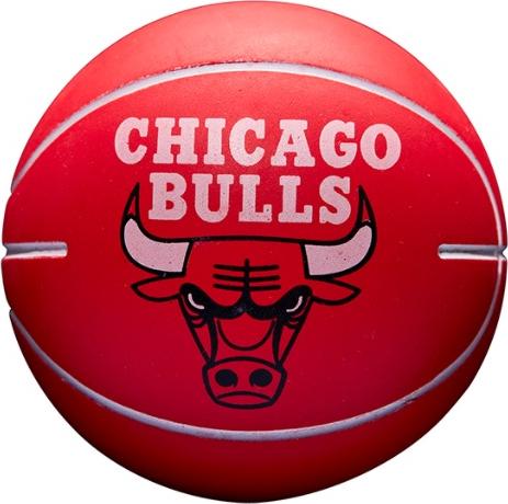 Športový doplnok Wilson Tennis Chicago Bulls NBA Dribbler Basketball Červená | wtb1100ch