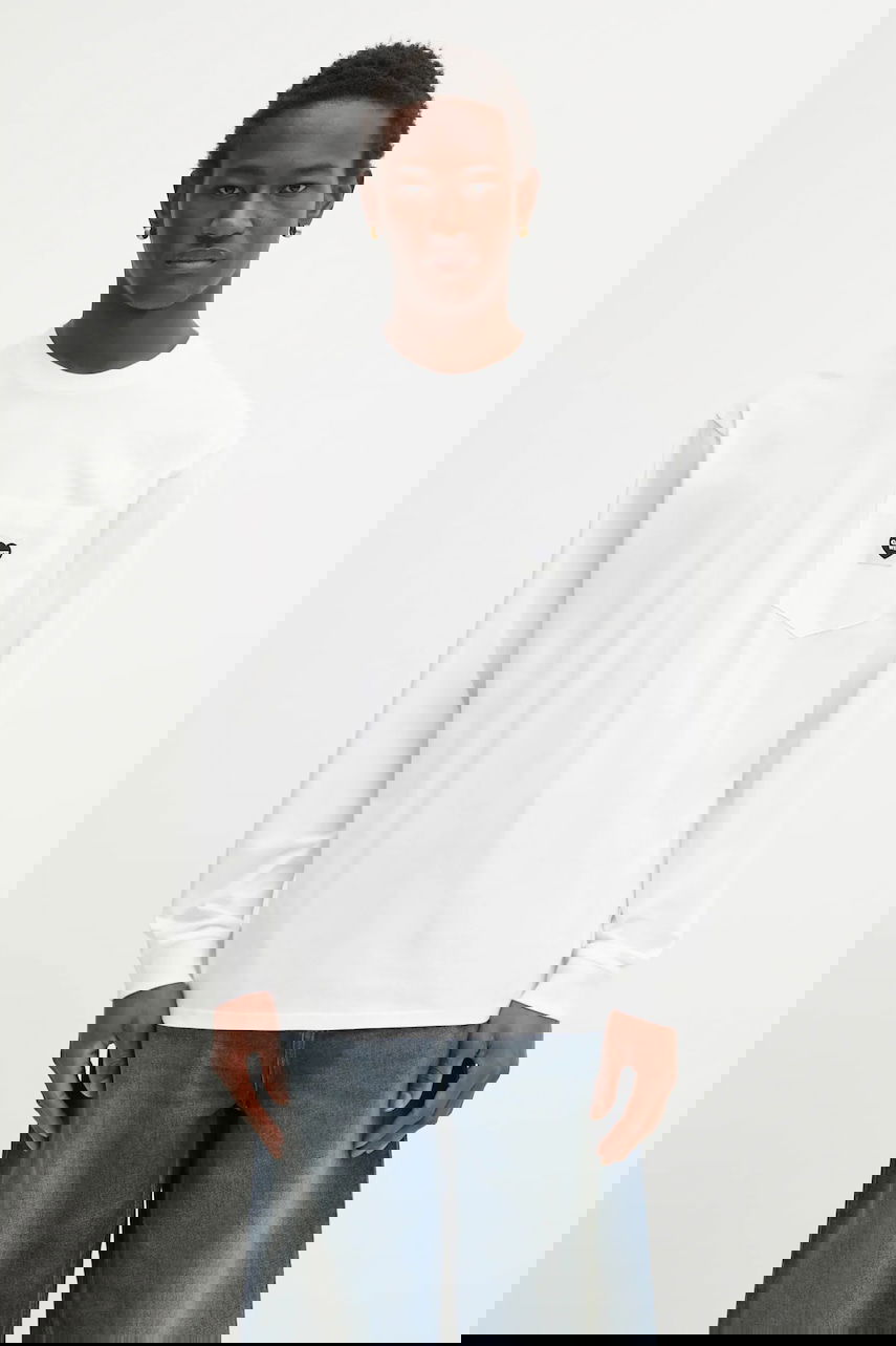 Tričko Carhartt WIP Long-Sleeve Pocket Heart T-Shirt Biela | I035300.00AXX, 0