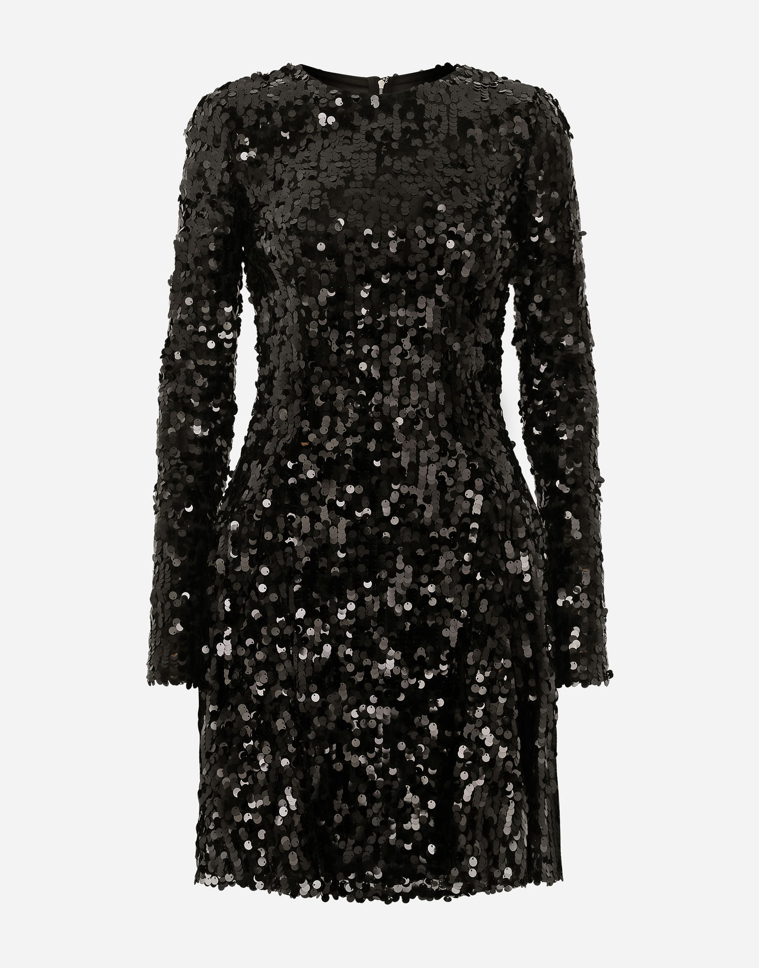 Šaty Dolce & Gabbana Sequined Long-Sleeved Party Dress Čierna | F6DHCTFLSA8N0000, 0
