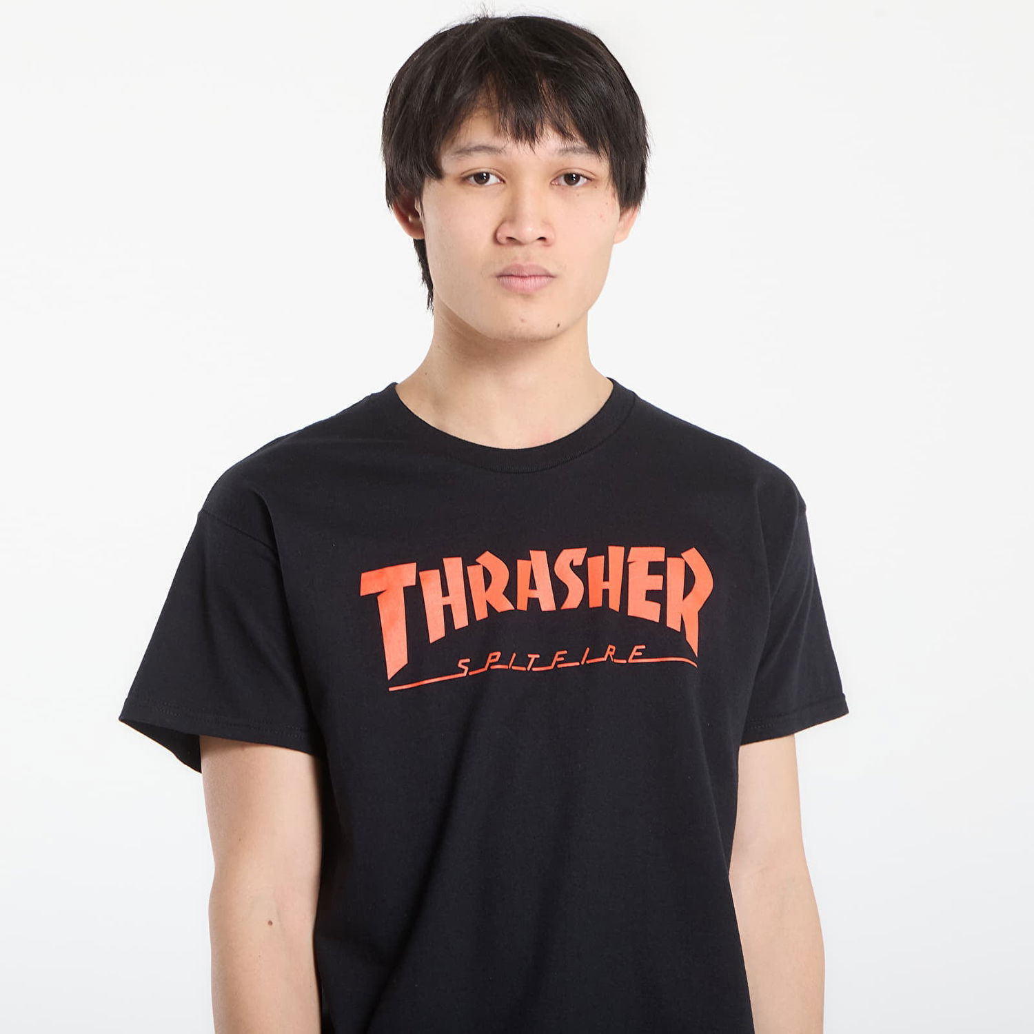 Tričko Thrasher Thrasher x Spitfire Big Head Jake T-Shirt Čierna | 145840, 1