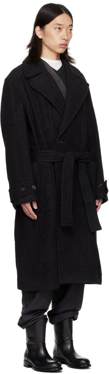 Kabáty LEMAIRE Lemaire Soft Belted Coat Zelené | CO1135 LF504, 4