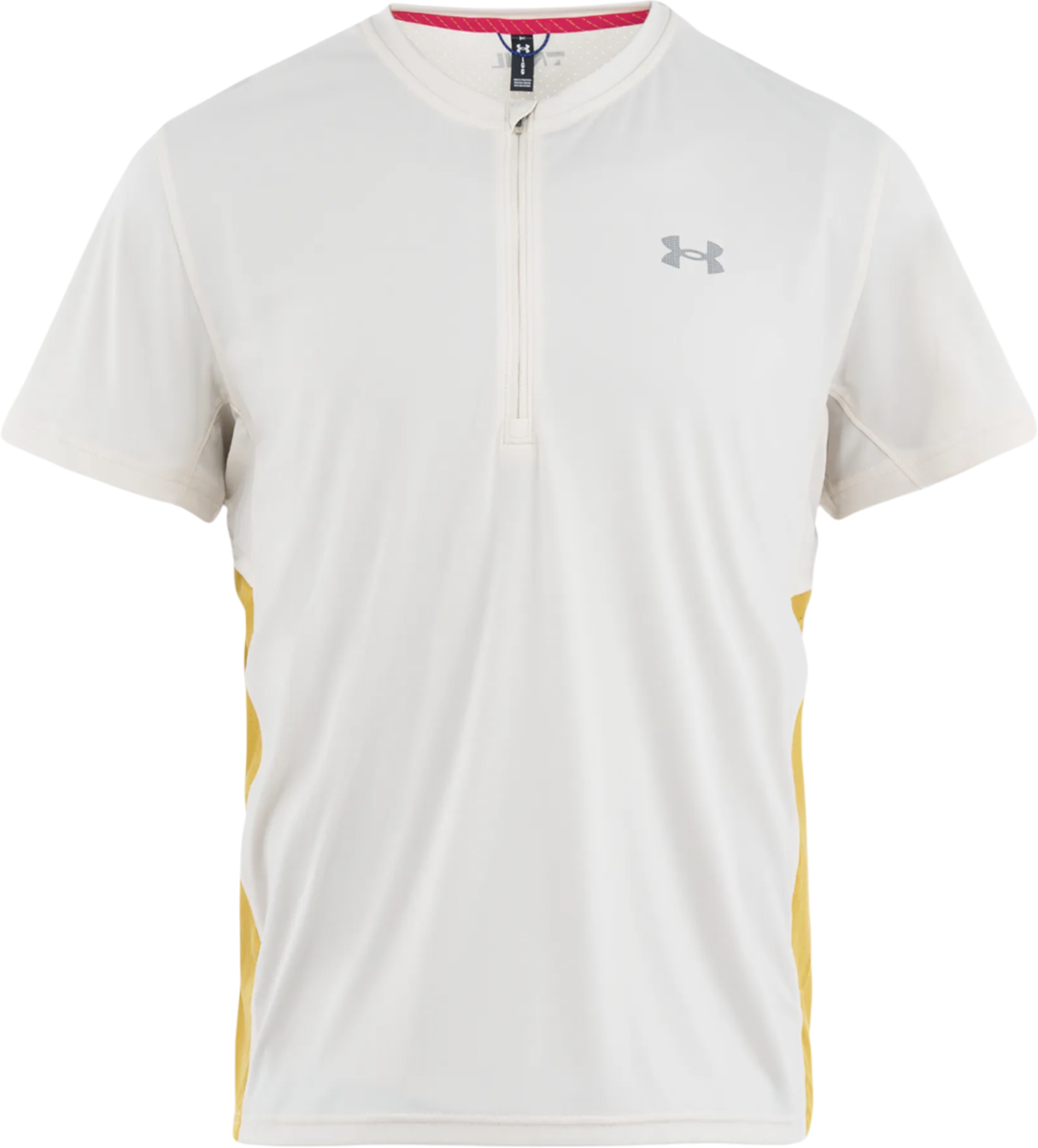 Tričko Under Armour Under Armour Trail Run Zip Short Sleeve T-Shirt Biela | 1389808-279, 0
