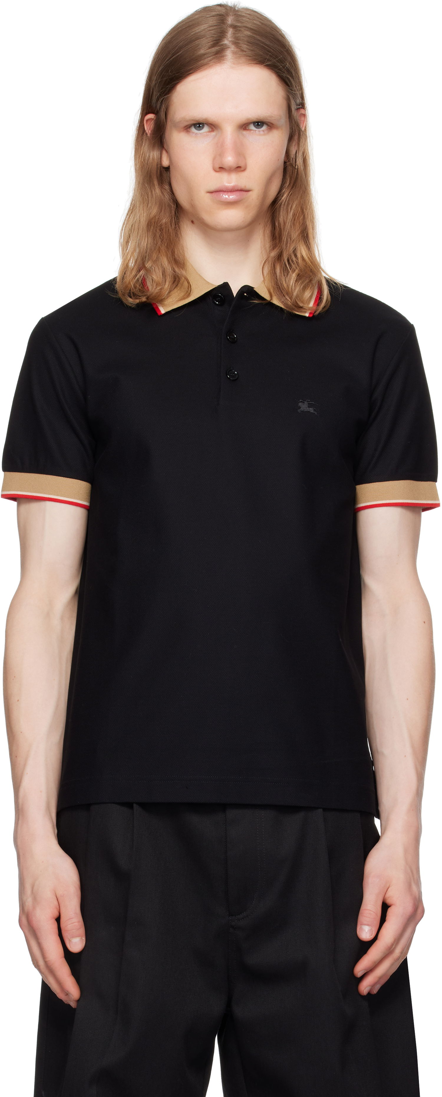 Polo tričko Burberry Burberry Logo Collar Polo Čierna | 8110934, 0