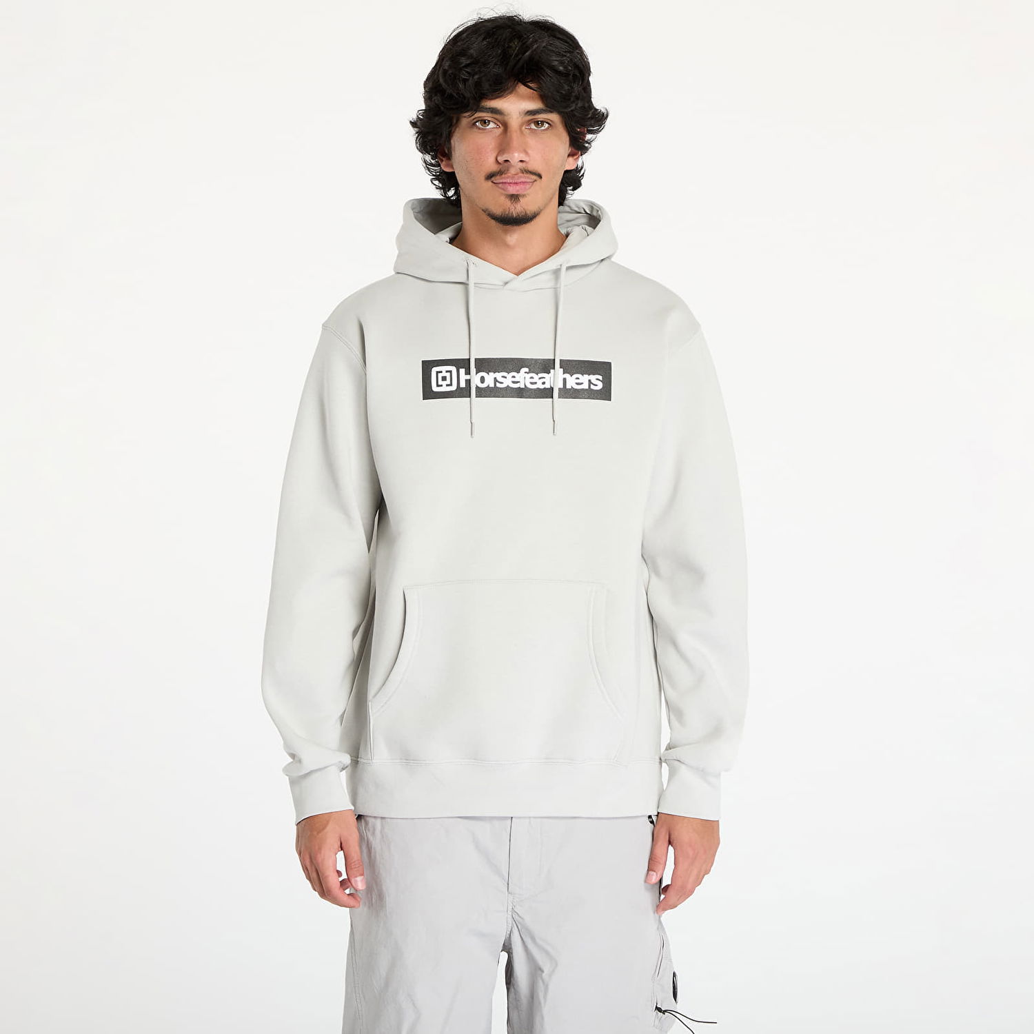 Mikina Horsefeathers Drown Sweatshirt Cement M Biela | SM1325G, 0