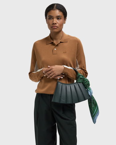 Taška cez rameno Lacoste Lacoste LENGLEN Pleated Shoulder Bag Zelené | NU5011DP-946, 2
