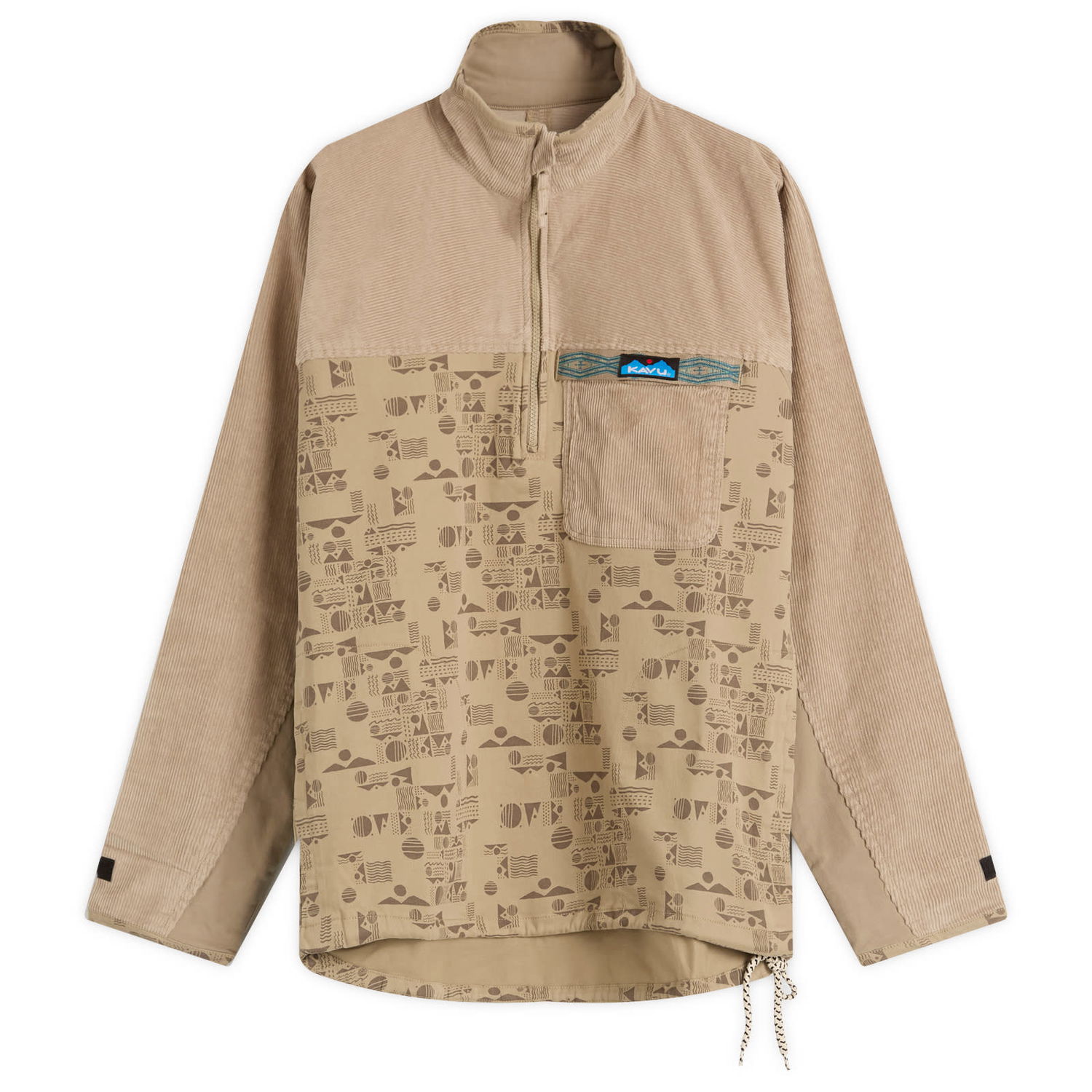Mikina KAVU Throwshirt Flex Pullover Summit, Large Béžová | 5248-2572, 1