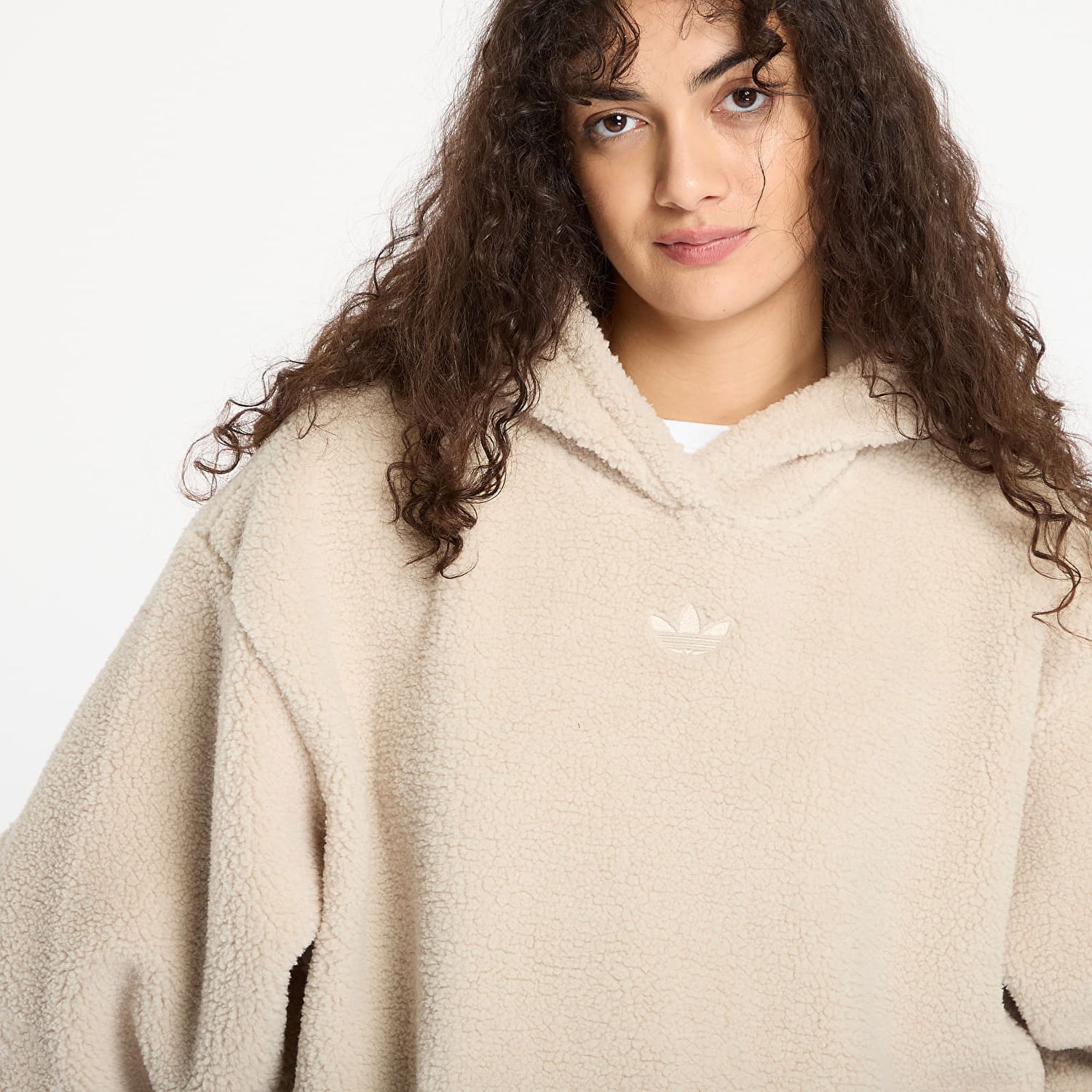 Mikina adidas Originals Essentials Teddy Hoodie Béžová | JW6061, 1