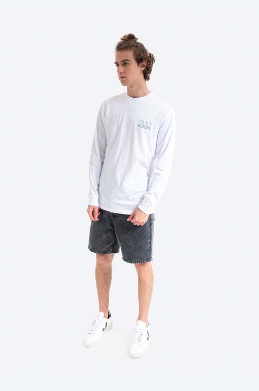 Tričko Vans T-Shirt Long Sleeve Print Biela | VN0A54DFWHT, 1