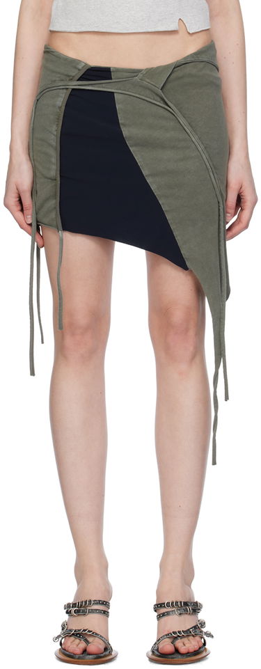 Sukňa Ottolinger Ottolinger Asymmetrical Miniskirt Zelené | 405206, 0