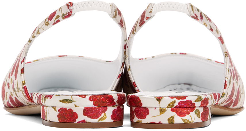 Manolo Blahnik Sawra Slingback Ballerina Flats