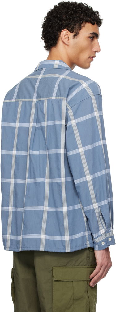 Košeľa NANAMICA nanamica Palaka Check Camp Collar Shirt Modrá | S25SG024U, 2