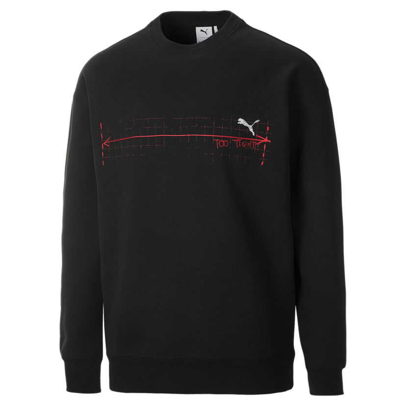 Sveter Puma Michael Lau Graphic Crew Sweatshirt Čierna | 530358-01