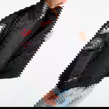 Bomber bunda Mitchell & Ness Blackout Heavyweight Satin Jacket Chicago Bulls NBA Čierna | JK15027-CBUBLCK, 3