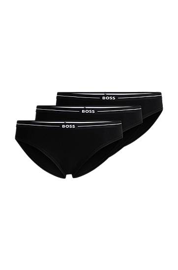 Nohavičky BOSS BOSS Three-Pack Stretch-Cotton Briefs with Logo Waistbands undefined | 50510016