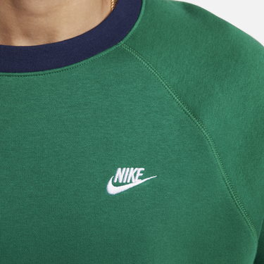 Sveter Nike Club Fleece Crewneck Sweatshirt Zelené | FV5378-365, 3