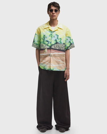 Košeľa Lacoste Tennis Court Print Relaxed Fit Shirt Žltá | CH7469-WH3, 2