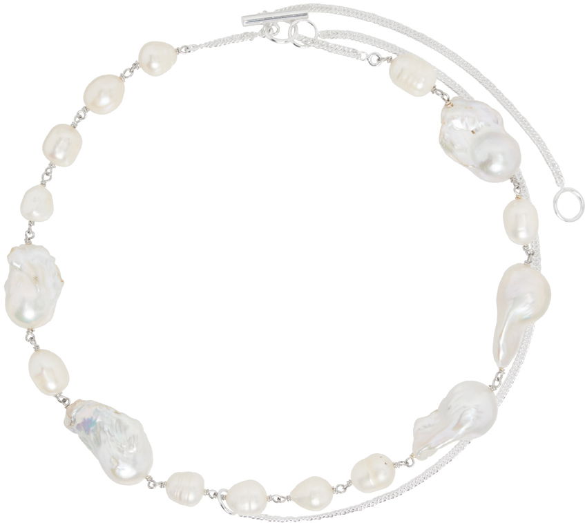 Náhrdelník Jil Sander Jil Sander Pearl Necklace Biela | J12UU0012_J12033, 0