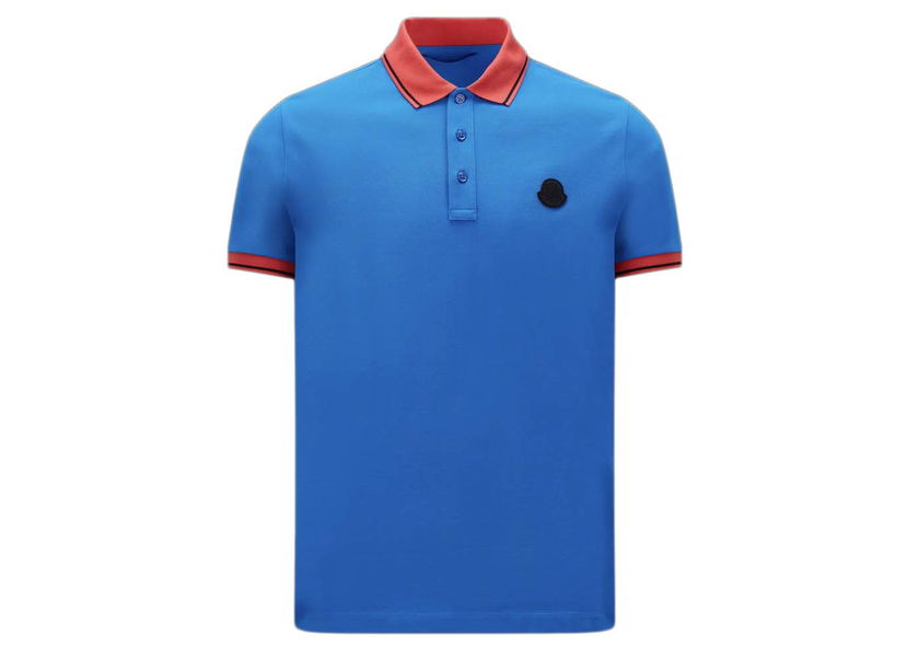 Polo tričko Moncler Logo Polo Tee Modrá | I10918A000128445472K