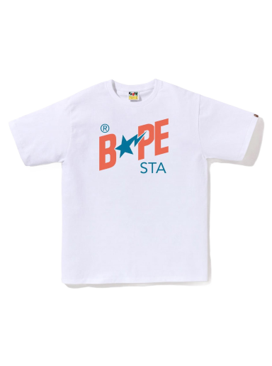 Tričko BAPE Colors Sta Logo Tee Biela | 1J30-110-019