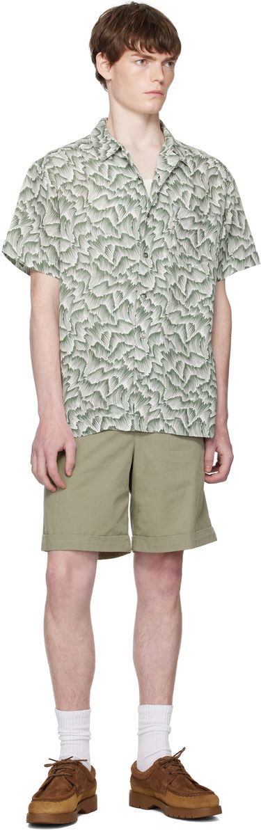 Košeľa A.P.C. A.P.C. Roy Print Camp Collar Shirt Zelené | VIALX-H12608, 3