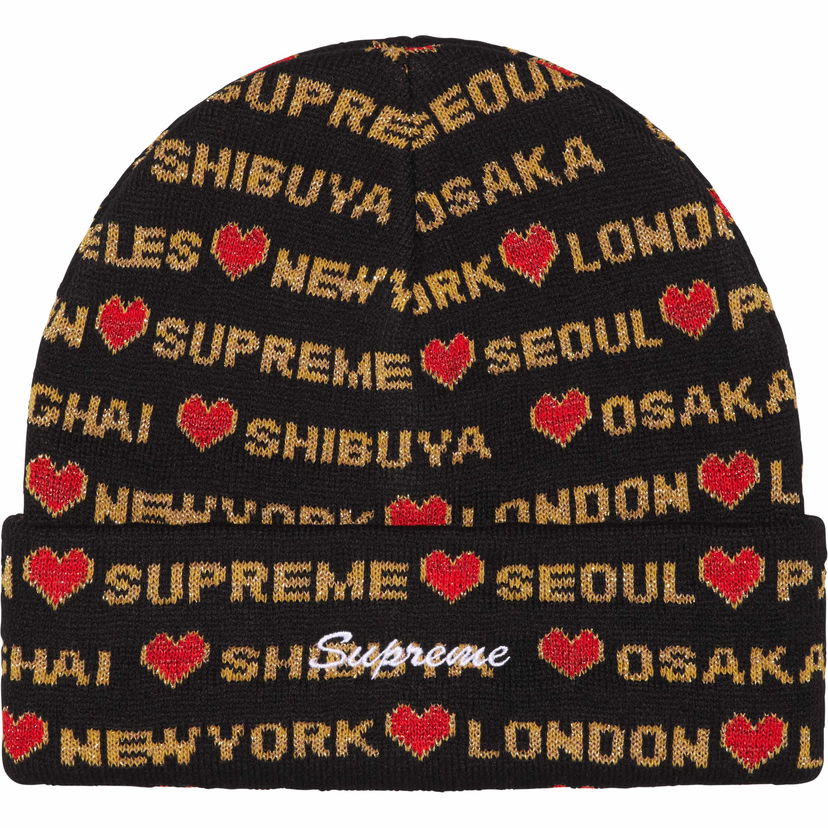 Kulicha Supreme Hearts Beanie Black Čierna | FW24BN48 BLACK