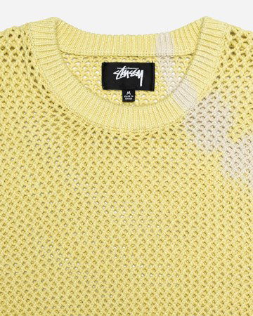 Sveter Stüssy Pigment Dyed Loose Gauge Sweater Žltá | 117105-1276, 1