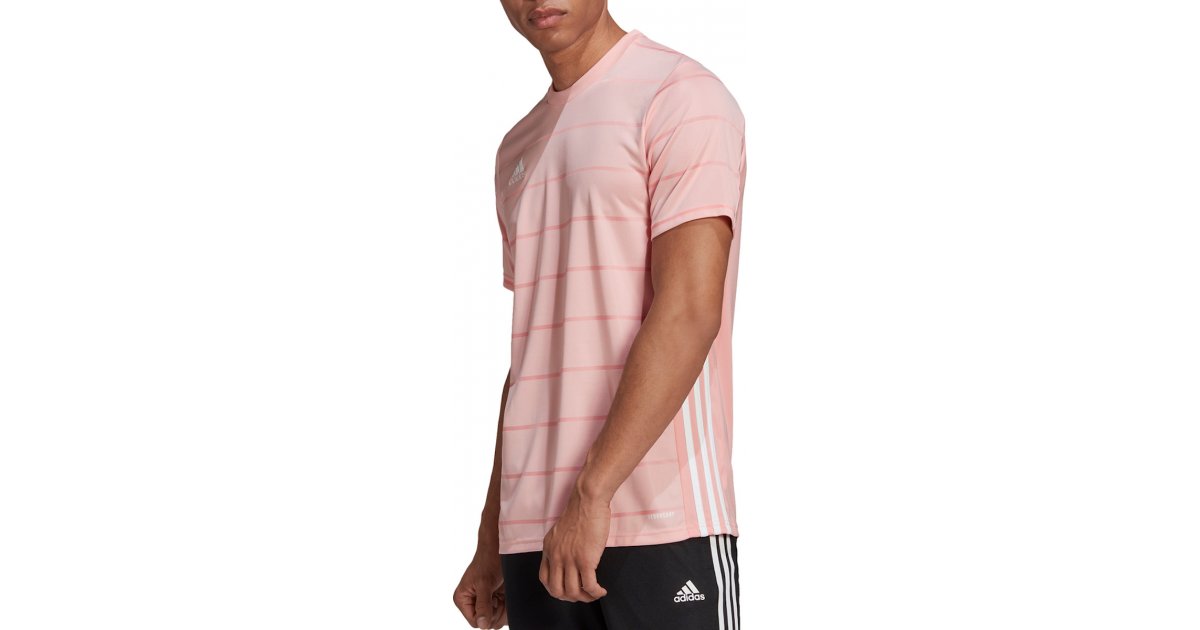 Pink Striped Training T-Shirt