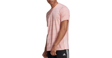 Tričko adidas Originals Pink Striped Training T-Shirt Ružová | ft6761, 1